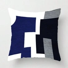 4 Xanh Gối kê Đối với Đi văng Màu xanh hải quân Đen Xám Trắng Màu bạc Boho Gối trang trí bìa Trừu tượng Hình học Hiện đại Vỏ gối Cho giường Phòng ngủ - Nhiều màu - Xem 5
