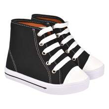 2 Pares Tênis All Starzinho Infantil Sapato Feminino Masculino Sapatinho de Bebê Infantil Confortável  Cano Alto
