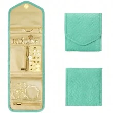 1 件可折叠珠宝收纳袋、珠宝卷袋、化妆包、防水旅行珠宝袋、便携式珠宝收纳袋、必备旅行配件太阳旅行酷炫返校