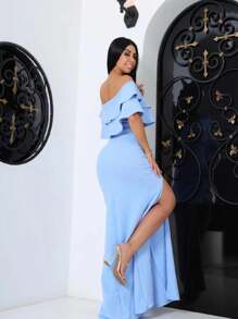 Women Dresses - Blue - View 2