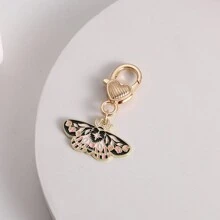 5个金属钥匙扣蝴蝶蛾合金吊坠彩色珐琅昆虫蝴蝶挂件行李箱挂件DIY装饰品配件情人节汽车配件包包挂件可爱哥特Y2K礼物送给母亲、父亲、毕业和老师 - 彩色 - 查看 5