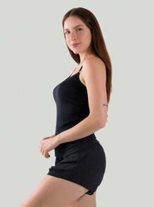 Women Pajama Sets - màu đen - Xem 2