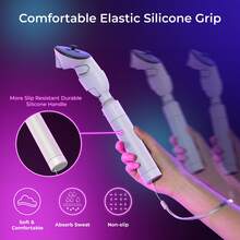 hellodigi For Meta Quest 3S Accessories For Meta Quest 3 Accessories For VR Games Gorilla Tag Long Arms Grips Rowing Games Baseball Games VR Controller Extensions Golf Club Game Long Handle Attachment - White - View 6