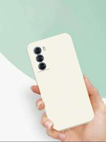 JH Capas Capa de Silicone Aveludado por dentro para Moto G34 - Branco - Visão 2