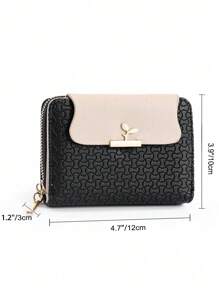 Nouveau portefeuille court pour dames Ins marée féminine Style japonais Style frais Porte-monnaie haut de gamme Portefeuille féminin simple pour étudiante multiple fentes pour cartes rabattable