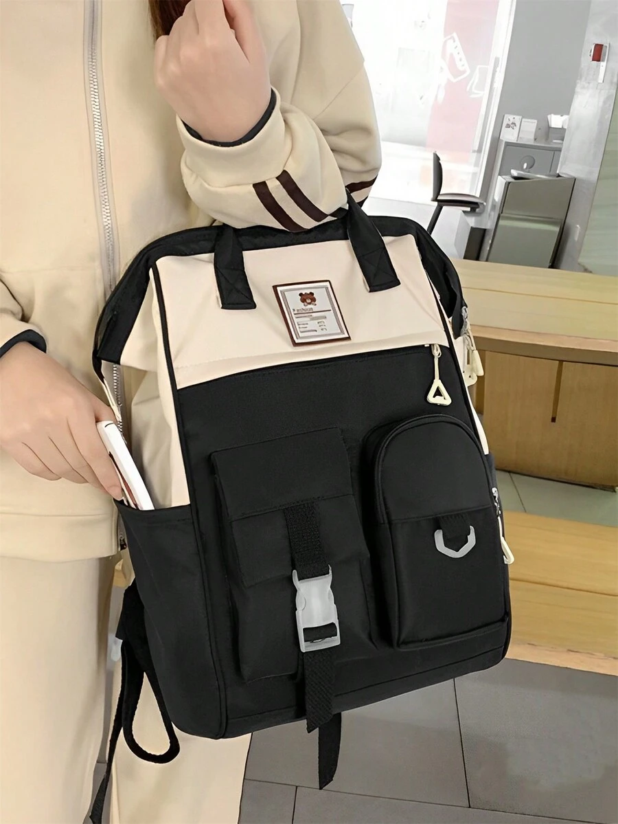 Women Functional Backpacks - 黑色 - 查看 1