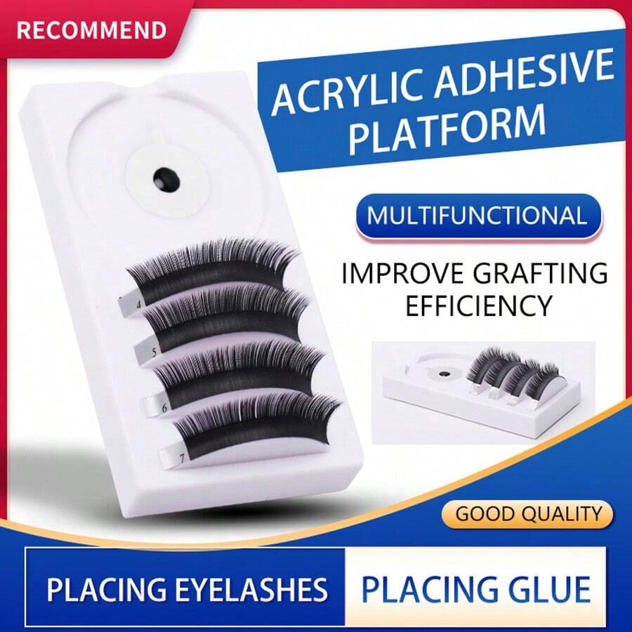 Eyelash Extension Store Dedicated 2-In-1 Glue & Pad Stand Lash Pick Up Tool Eyelash Tool Workbench - White - View 1