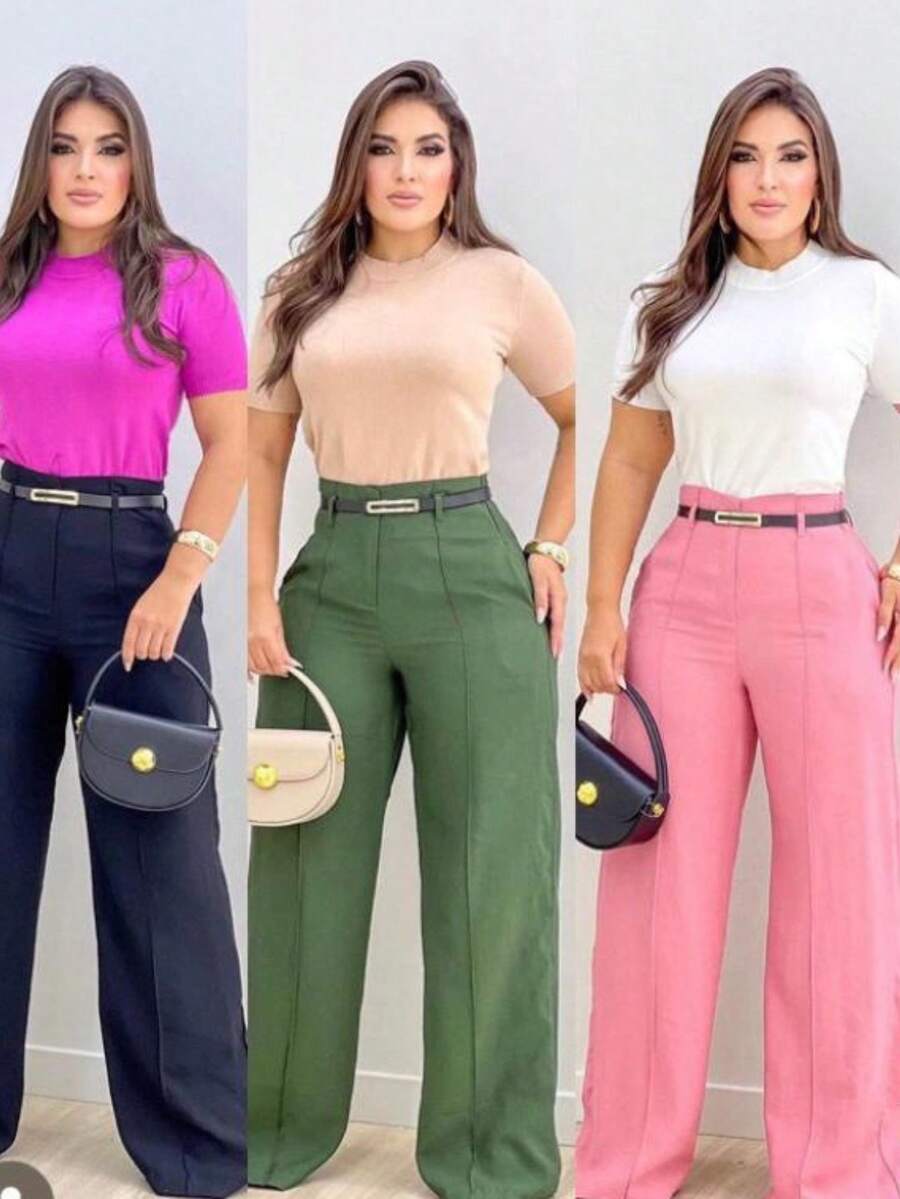 Women Pants - xanh quân đội - Xem 1