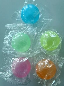 1入隨機發光粘性彈球，吸頂彈球，牆面彈球，壓力釋放彈性球，充氣靶球，減壓玩具 - 彩色 - 查看 8