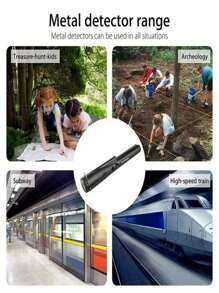 1入組金屬探測器-堅固耐用且高靈敏度，適用於尋寶，防水設計搭配LED燈和自動定位功能。不含電池，需自行購買9V電池。部分零件會隨機發送。 - 橘色 - 查看 9