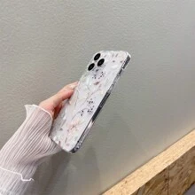 Y2k 1pc Clear Air Cushion Anti-Drop TPU Phone Case With Cartoon Pattern, Compatible With Apple And Samsung Models - Multicolor - View 4