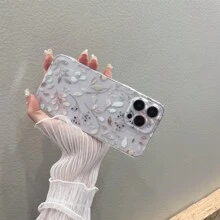 Y2k 1pc Clear Air Cushion Anti-Drop TPU Phone Case With Cartoon Pattern, Compatible With Apple And Samsung Models - Multicolor - View 5