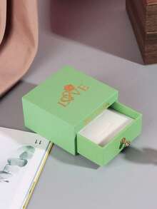 One Cute Jewelry Box For Earrings And Rings, Creative Organizer Package For Jewelry And Accessories - Green - View 7