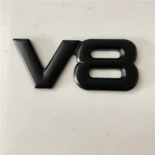 1 Miếng 3D Âm thanh nổi Nhãn dán xe hơi Kim loại V8 Sửa đổi Hình dán - màu đen - Xem 4