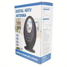 Amplified Indoor Digital TV Antenna  Best Powerful Amplifier, Support  4K Full HD Smart And Older Tvs With 16ft Coaxial Cable - Black - View 3