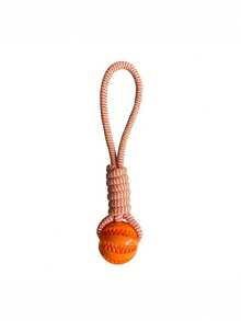 1pc Pet Chew Toy, Cotton Rope Snack Dispensing Ball For Dog Teeth Cleaning & Training, Random Color - Multicolor - View 7