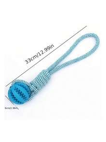 1pc Pet Chew Toy, Cotton Rope Snack Dispensing Ball For Dog Teeth Cleaning & Training, Random Color - Multicolor - View 5