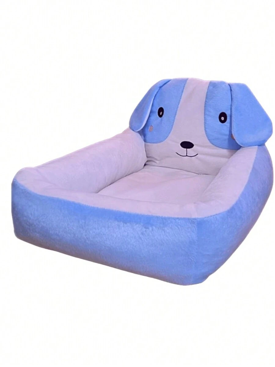 Pet Bed & Crate Mat - Blue and White - View 1