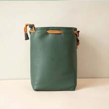 ZVE10 Camera Bag, Canon R50 Storage Bag, Nikon Z30 Mirrorless Lens Bag,  XS20 Inner Tank Camera Bag, Crossbody Bag, Mirrorless Camera Bag, DSLR Portable Protective Case, Photography Inner Tank Storage Bag, Lens Bag - Dark Green - View 15