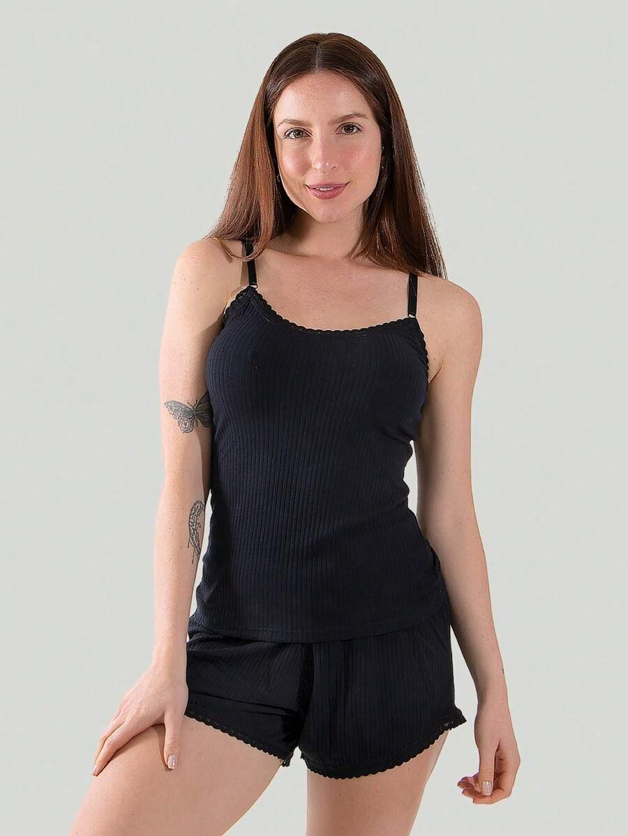 Women Pajama Sets - màu đen - Xem 1
