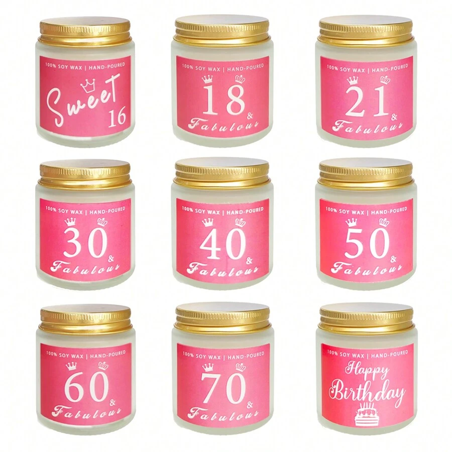 1 Stück duftende Kerzen, Aromatherapie Glas Kerzen, Danke Geschenke für Frauen, Dankesgeschenke für beste Freundin, Kollegin, Lehrerin, Chef, witziges Geburtstagsgeschenk für weibliche Freunde, Heimdekoration Halloween, gruselig, Herbst, Festival, Weihnachten, Winter, Feiertag, Festival, Raumdekoration, Geschenke - Pink - Übersicht 1