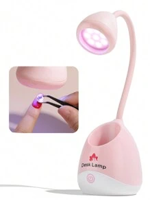 1pc YOKEFELLOW UV LED Rechargeable Wireless Nail Lamp With Touch Switch Function For Dryer Gel Polish Nail Salon Tools - Pink - View 9