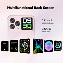 CUBOT Hafury V1, Điện thoại thông minh Android phiên bản toàn cầu, RAM 8GB, ROM 256GB, Màn hình 6.583" FHD+, Camera 64MP, NFC, Màn hình kép, 4G kép, Pin 4350mAh - Màu xanh lam - Xem 4