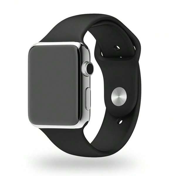 Pulseira Esportiva Smartwatch Silicone compatível Apple Watch 42/44/45mm 38/40/41mm Series 1 2 3 4 5 6 7 e IWO 8, 9 e 10