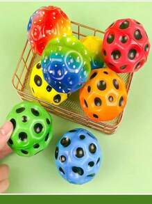 1pc Anti-Gravity Moon Stone Bouncy Ball,70mm-6.6 High Elastic Ball,Porous Stress Relief Toy,Boll,Bounce Balls,Bitzee,Big Bouncy Ball,Stress Relief Toy,Moonball,Magnetic Balls,Bounce About,Toy Ball,Sensory Stones,Stress Relief,Anti Stress