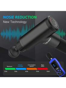 Cotsoco Fascial Muscle Massage Gun, 6 Speeds Cordless Handheld Deep Tissue Neck Back & Muscle Massager Gun - Black - View 5