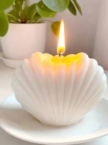 1 件 3D 海洋贝壳蜡烛硅胶模具 DIY 水晶环氧树脂模具，手工蜡烛制作工具 - 白色 - 查看 9