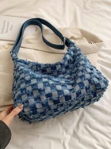 Đúng mốt Dung lượng lớn NỮ Túi đeo vai , Túi đeo chéo , Và Túi tote Đối với Mùa thu - Màu xanh lam - Xem 7