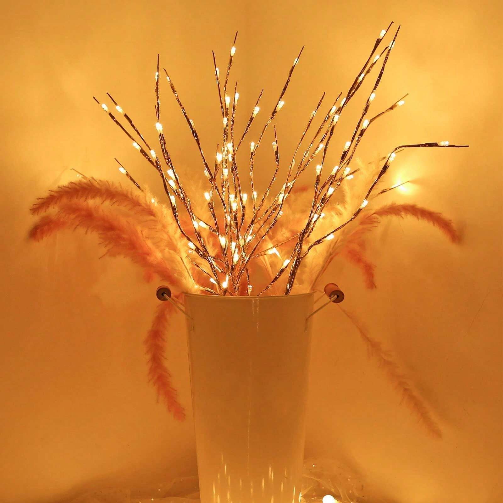 10PCS 20 LED Lighted Tree Branch Lights, Christmas PreLit Tree