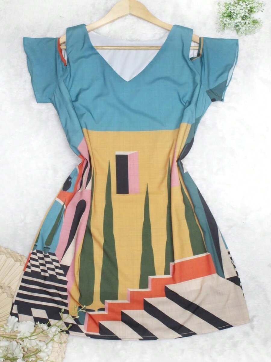 Women Dresses - 藍色 - 查看 1