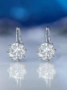 兒童優雅立體氧化鋯掛墜耳環，適用於女孩作為日常裝飾和派對珠寶首飾生日禮物 - 1# - 查看 2