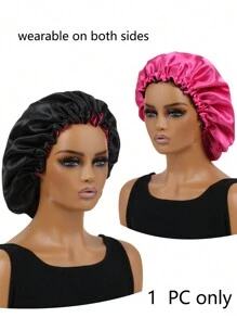 1 PC Satin Bonnets  Double Layer  Sleeping Silk Bonnet