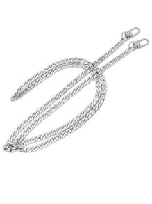Bag Chain Accessories Bag Strap Handbag Shoulder Crossbody Replacement Chain Metal Purse Chain For Purse Making - Silver - View 9