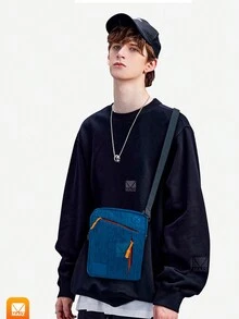 Bolsos De Hombro Informales Para Hombre Bolso Pequeño Cruzado - Rojo - Ver 1