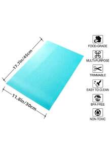 4pcs Waterproof Refrigerator Liner, Rectangle Moisture-Proof Pad, Washable Fridge Mat, Placemat For Home Little Daisy And Lemon Pattern(Grey) For School,Office,Household,Travel, Back To School Supplies