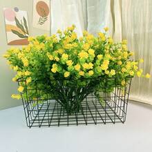 3/8/16入組黃色尤加利葉，人造花，仿真花，戶外，人造花塑料面料，家居裝飾，家庭，辦公室，花園裝飾，攝影，背景裝飾等。 - 黃色 - 查看 9