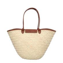 Longchamp Le Panier Pliage XL Straw Basket Bag - Brown - View 2