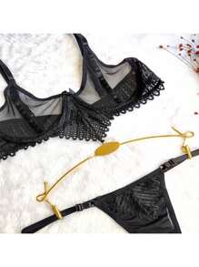 Women Sexy Lingerie Sets - màu đen - Xem 2