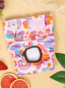 3pcs Reusable & Washable Premium Female Dog Diapers, Medium Size, Suitable For Small Dogs, Puppies, And Heat Cycles - Multicolor - View 7