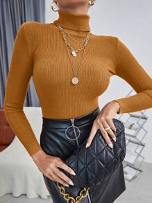Women Sweaters - Mustard Yellow - View 1