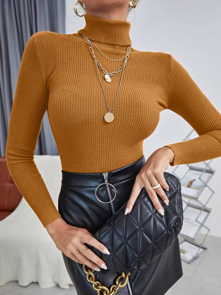 Women Sweaters - Mustard Yellow - View 1