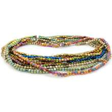 135 peças de Contas Quadradas de Hematita Eletrochapeadas de 3 * 3mm, Material de DIY com Pedras Pretas para Pulseiras, Tornozeleiras, Colaretas e Brincos Femininos, Acessórios de Jóias