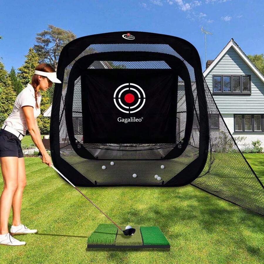Pop Up Golf Net, Pop Up Golf Hitting Practice Net, Golf Training Net, Golf Nets For Backyard
