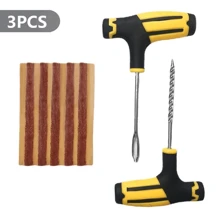 汽車輪胎修復套裝,包括緊急輪胎插條、攪拌膠、修復工具等,可用於汽車輪胎的修復,是汽車配件的好選擇