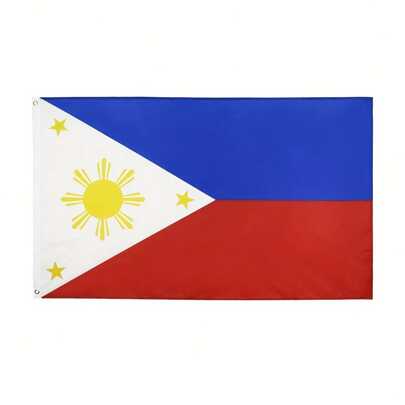3x5Ft Philippines Flag - Vibrant Yellow Sun And Three Stars - Perfect For Home, Outdoor, Yard, And Garden Decorations