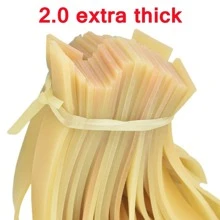 حزام مطاطي مسطح للمقلاع سماكة 2.0 ملم ، عالية المرونة ، قوة إضافية ، متين ، مقاوم للتجمد - قطعة واحدة